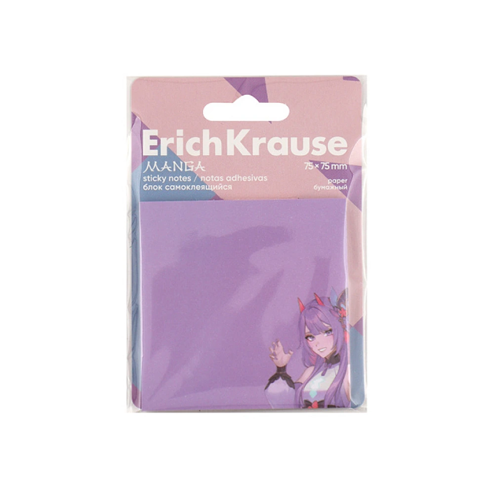 Memory Stick ErichKrause Manga 75X75 mm, 50 foi, gri-roz cu desen