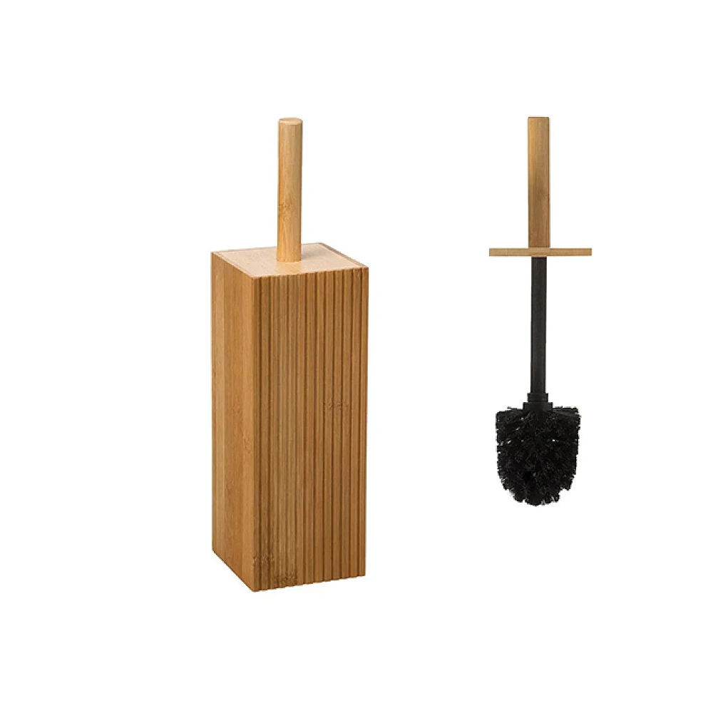 Perie WC cu suport Five 37cm, bambus