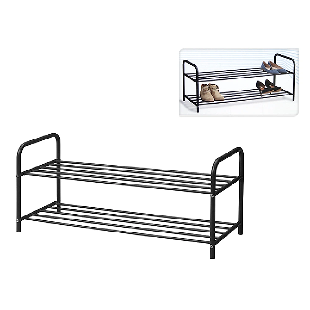 Etajera pentru incaltamine 2 rafturi Ambiante 91Х38Х35cm, metal