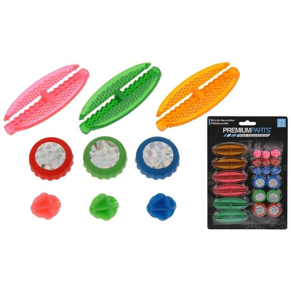 Set de ornamente pentru bicicleta, 21 buc