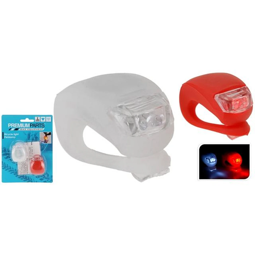 Set de lumini pentru biciclete 2LED (4XCR2032)