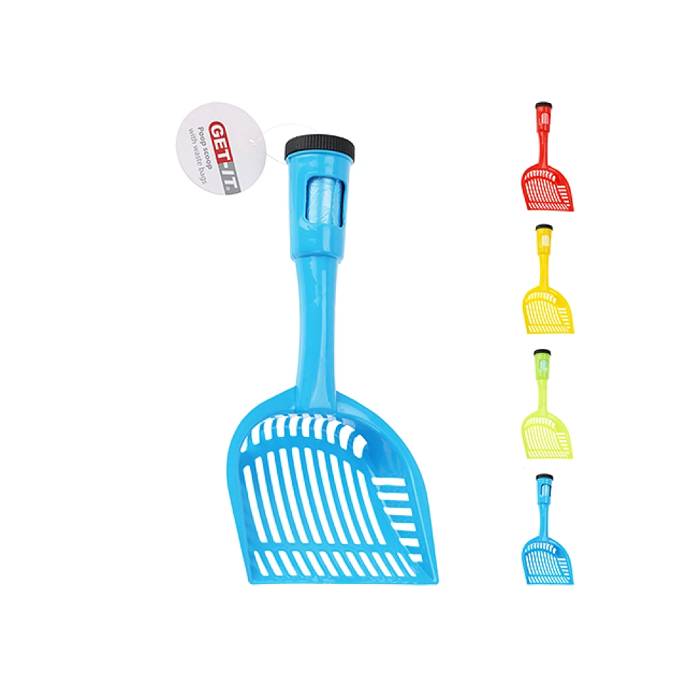 Lopatica pentru curatare dupa animale Get-it 28.5cm + 20 sacose