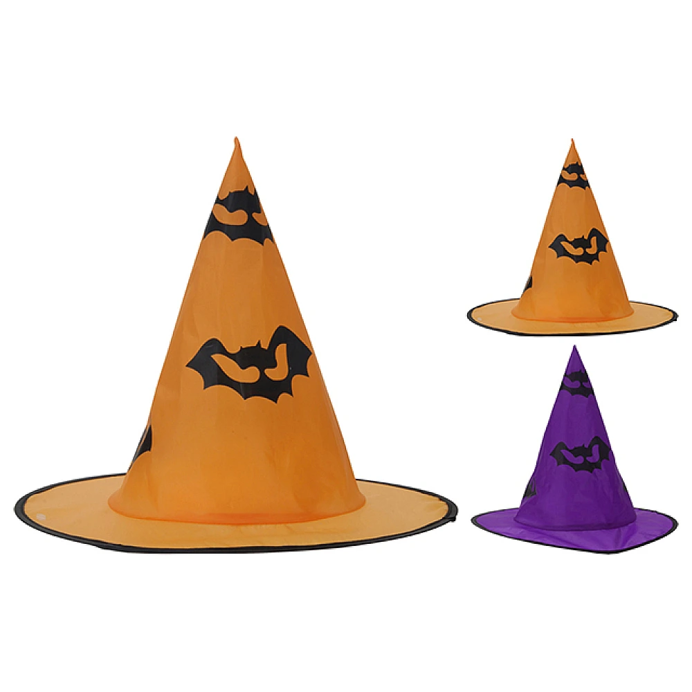Palarie vrajitoare Halloween 33X30cm poliester