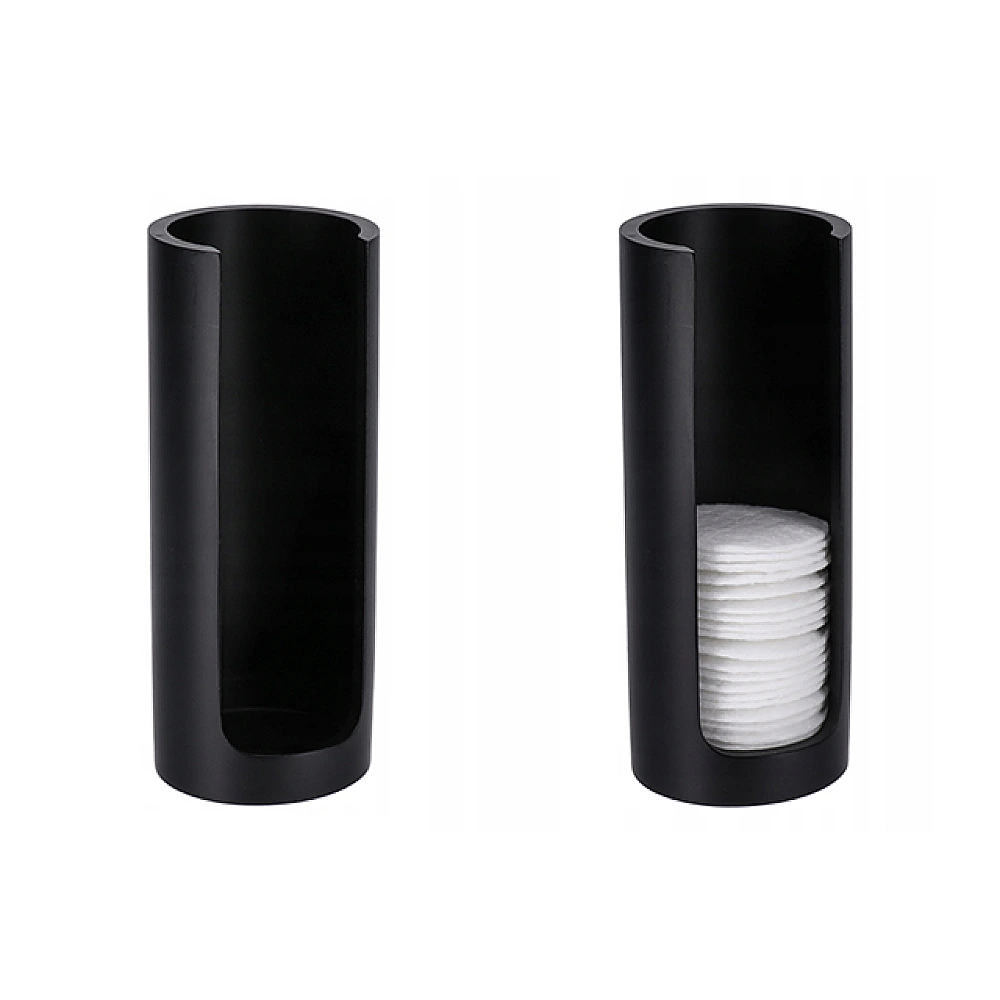 Container pentru dischete cosmetice Tendance, negru