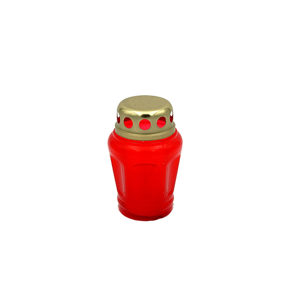 Candela plastic 9.6cm 8ore, rosie, plastic
