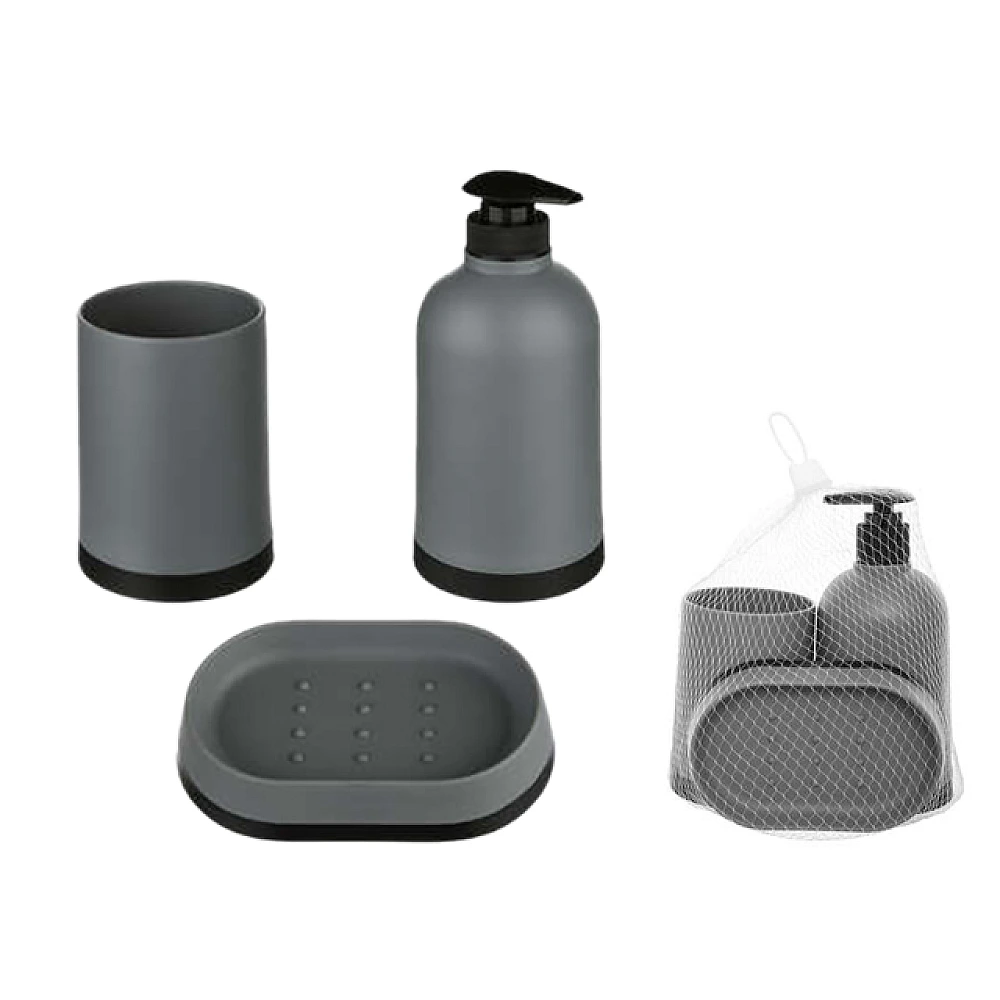 Set pentru baie Five gri, 3unităti