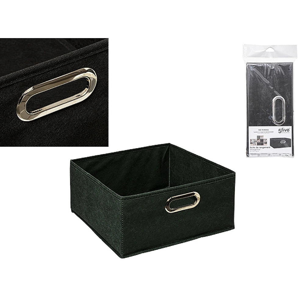 Cutie din textil Five Mix N'Modul 31X31X15cm, neagră