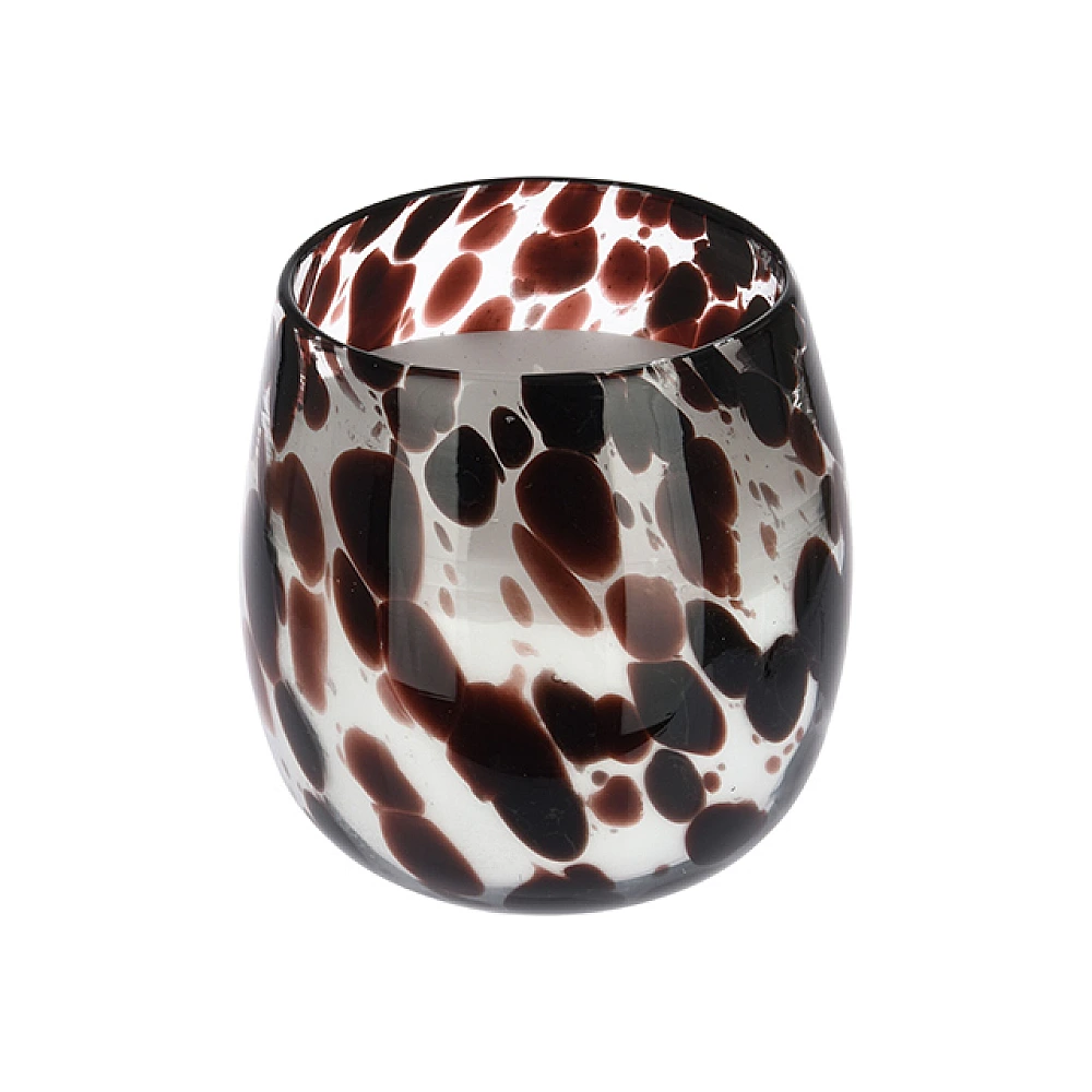 Lumanare in candelabru de sticla 