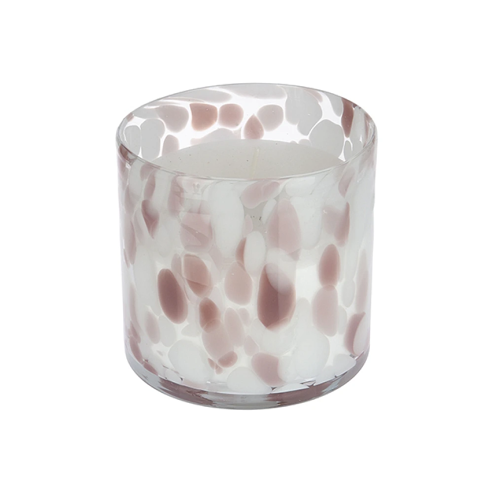 Lumanare in candelabru de sticla 