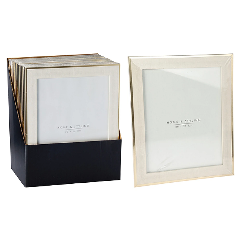 Rama foto din plastic 20X25 cm, aurie