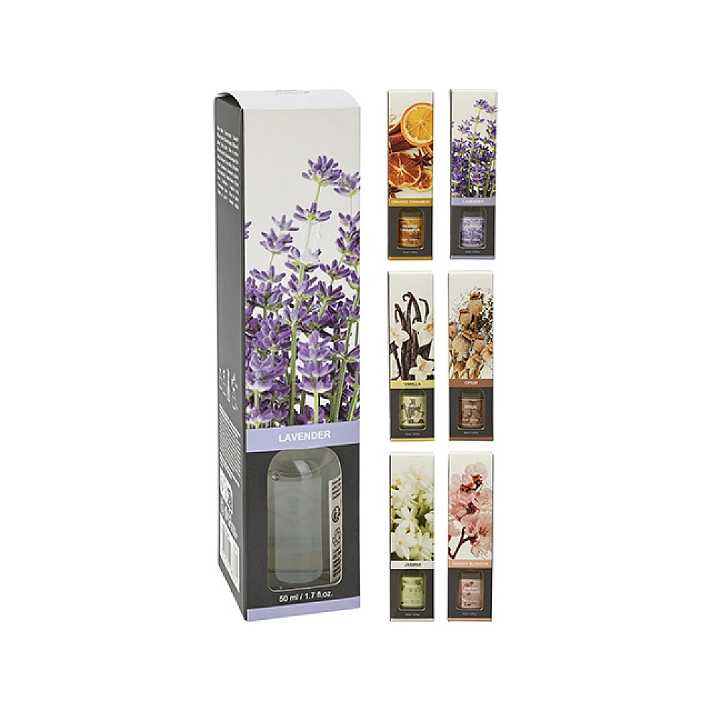 Odorizant de camera 50 ml + 5 baghete, 6 arome