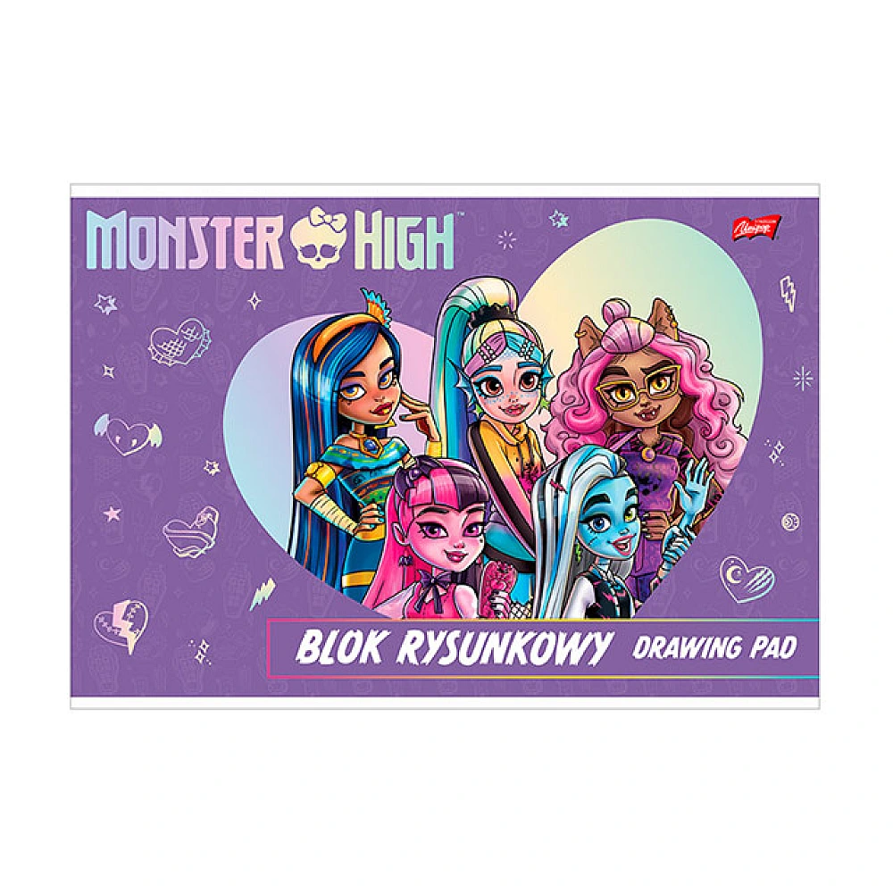 Album pentru desen A4 Monster High, 20 foi