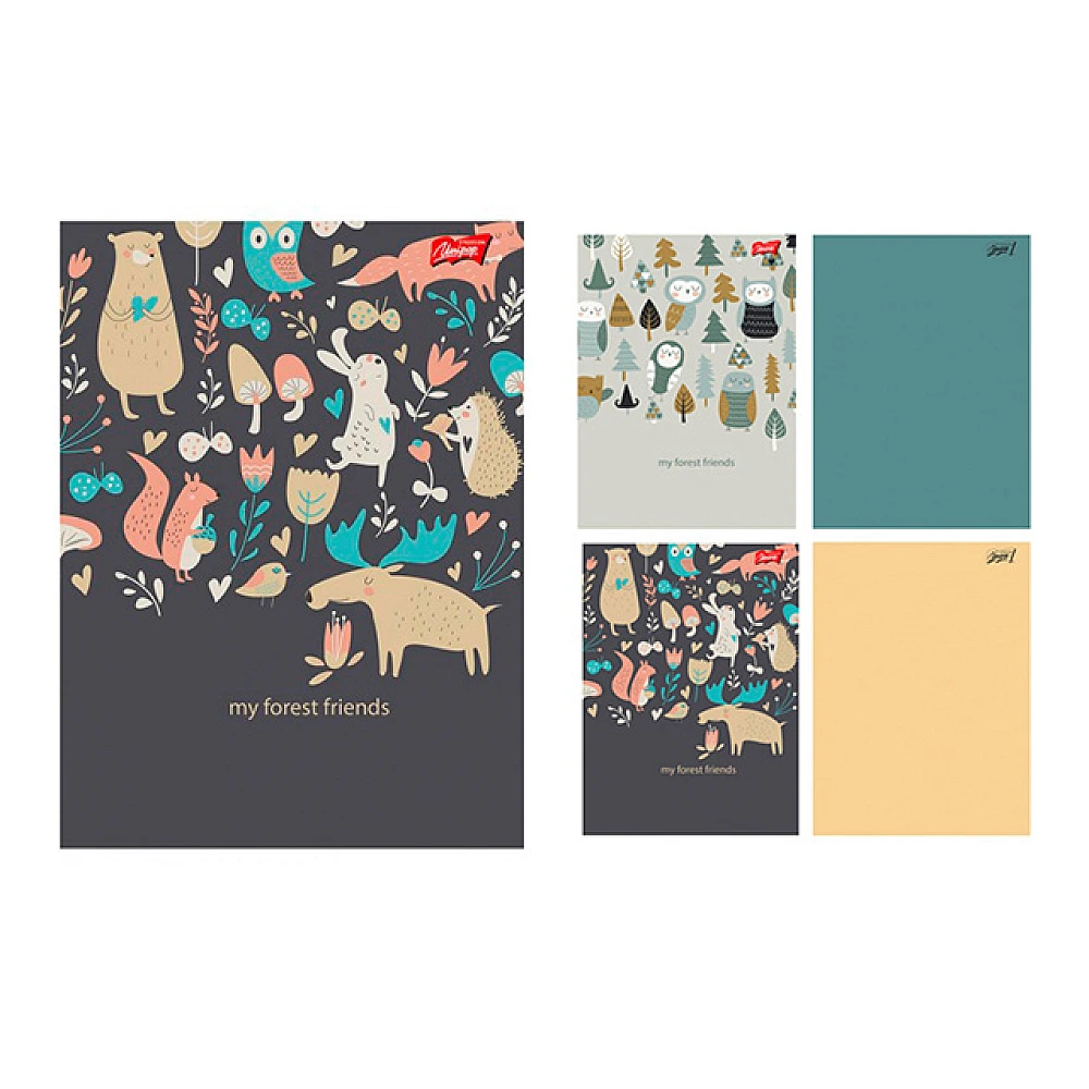 Caiet A5 32 foi patratele Nature