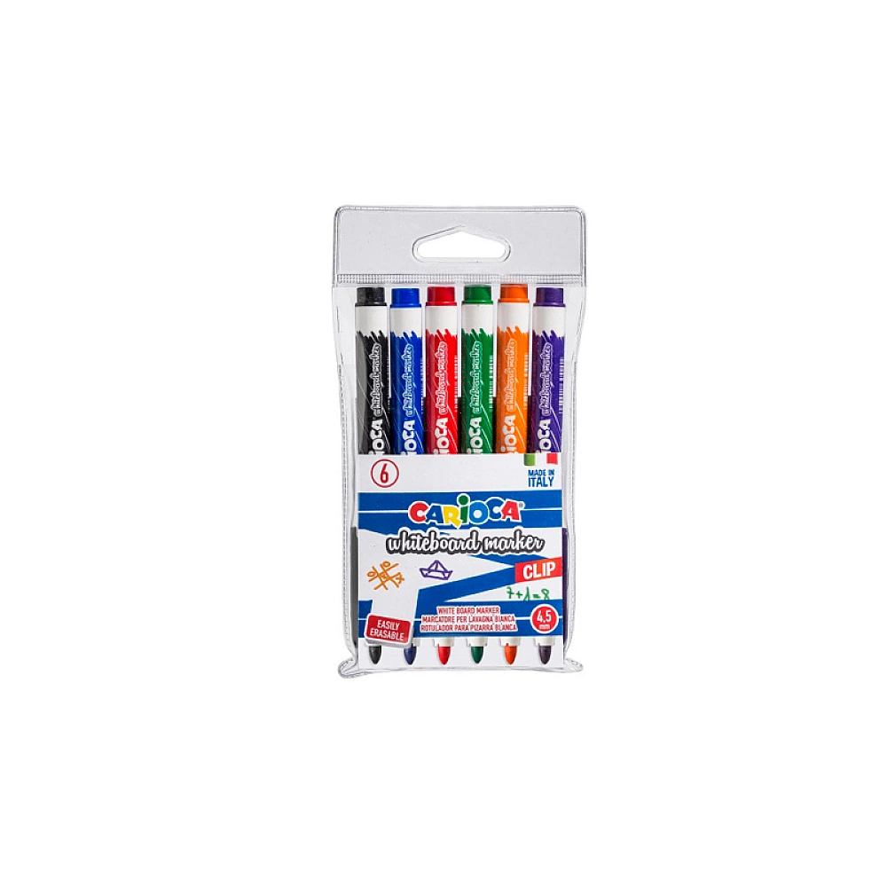 Set markere 6buc pentru tabla Carioca WB, 4.5mm