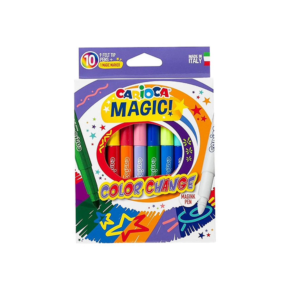 Set carioci 10buc Carioca Magic Color Change