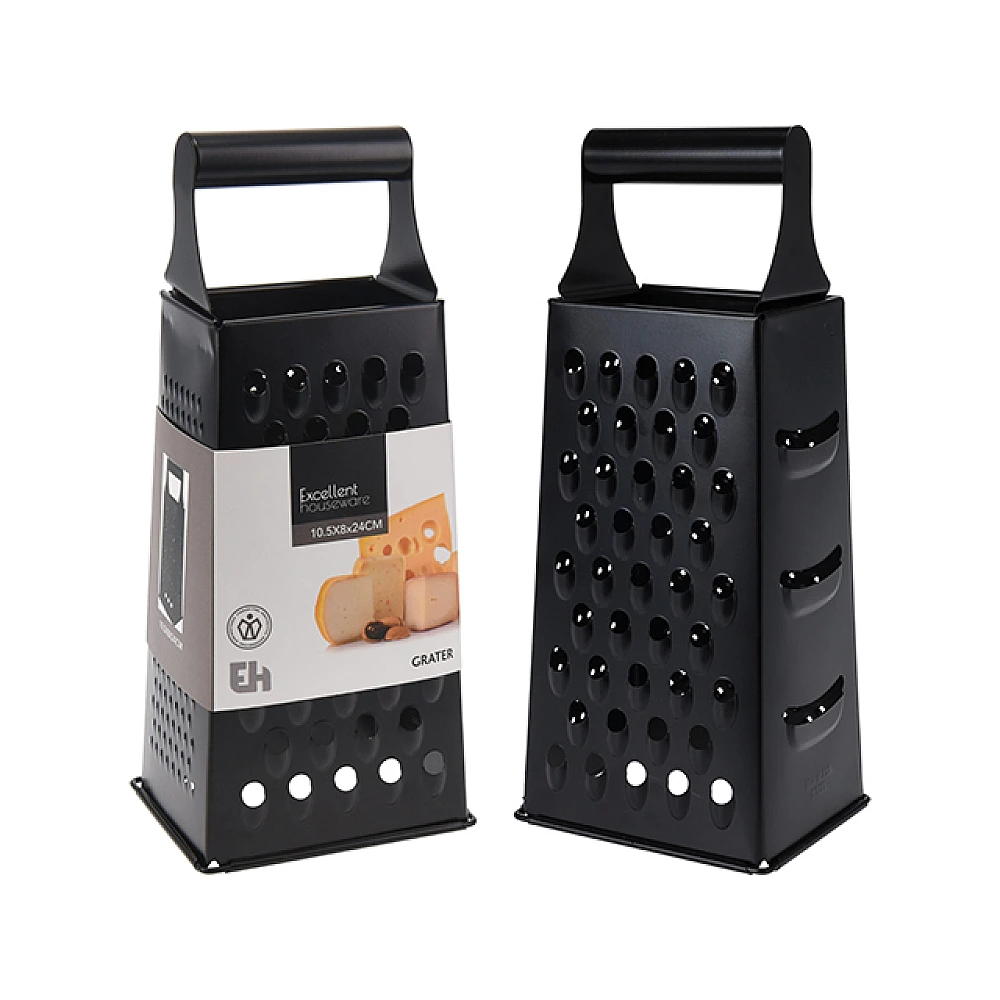 Razatoare cu patru laturi EH 24.5X10X8cm, inox, negru