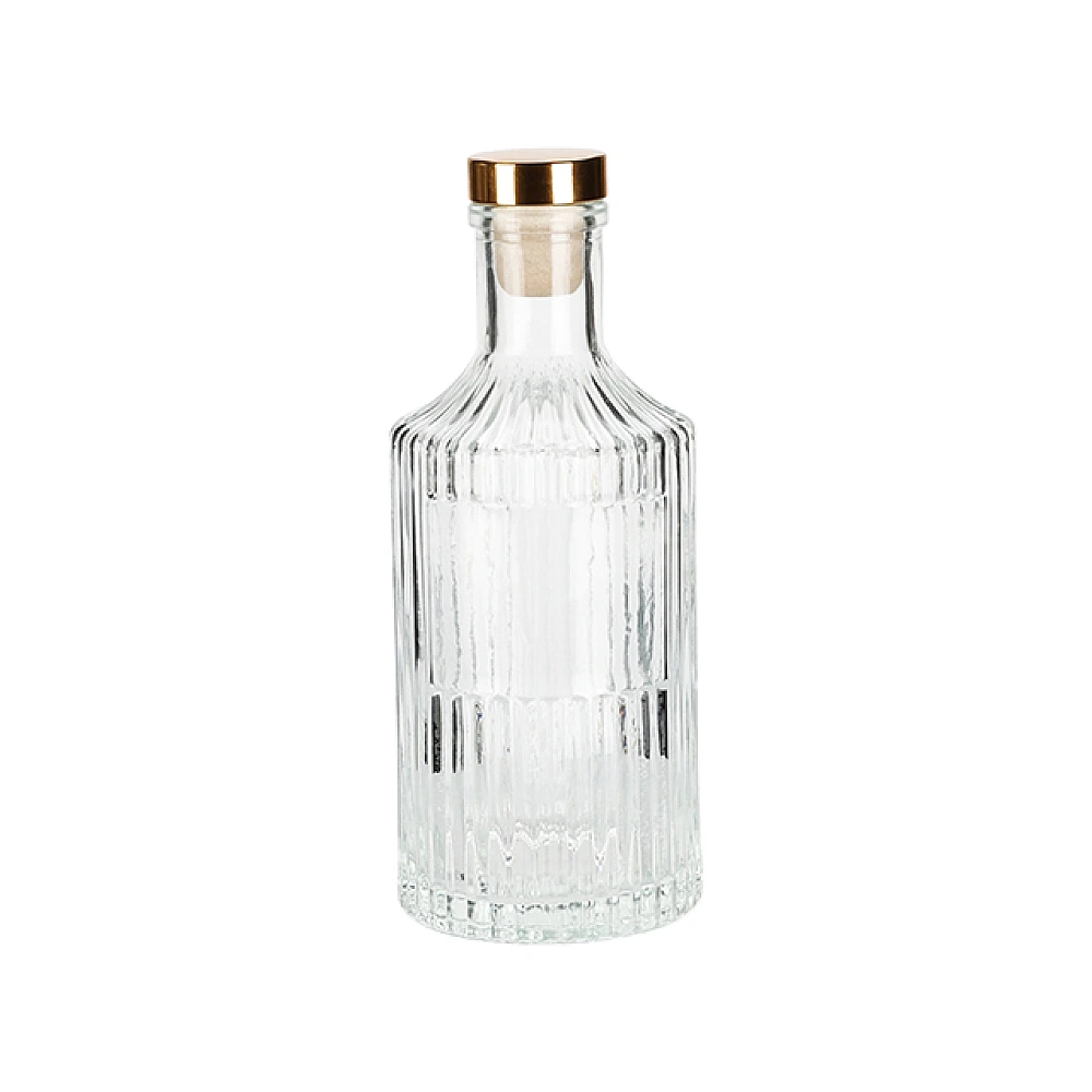 Carafa pentru apă Golden Stripes 0.25l, 16cm, din sticlă
