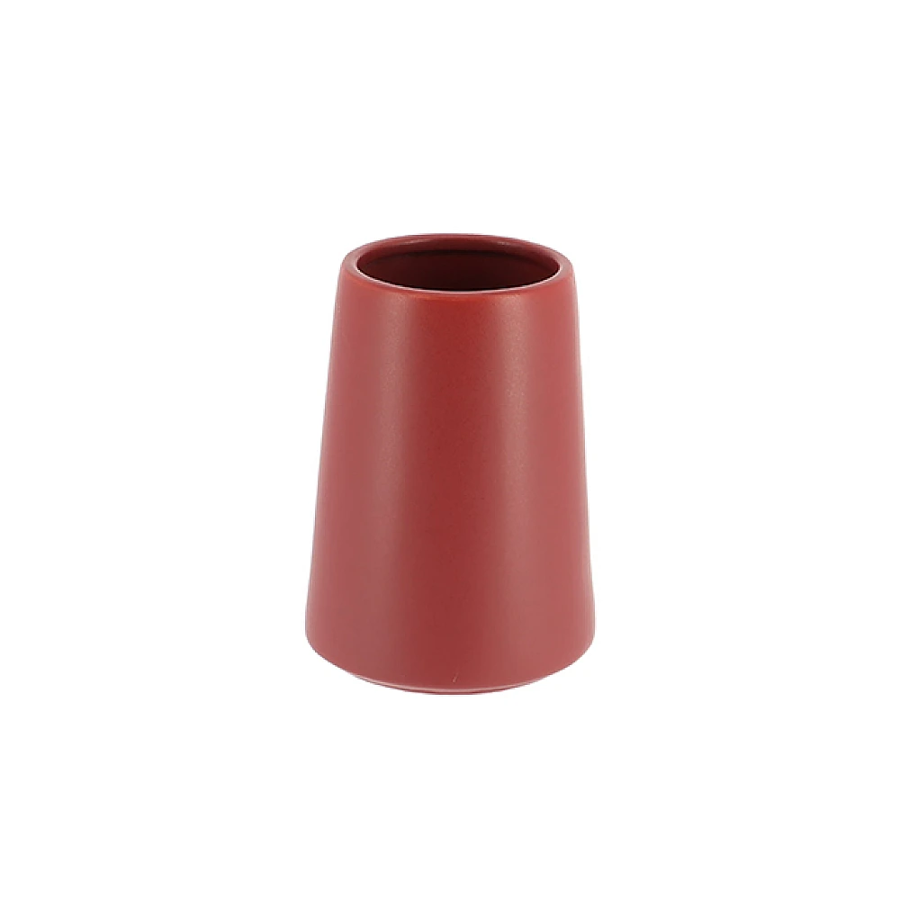 Pahar pentru periute de dinti Tendance Solid Color bordo, din polirasină