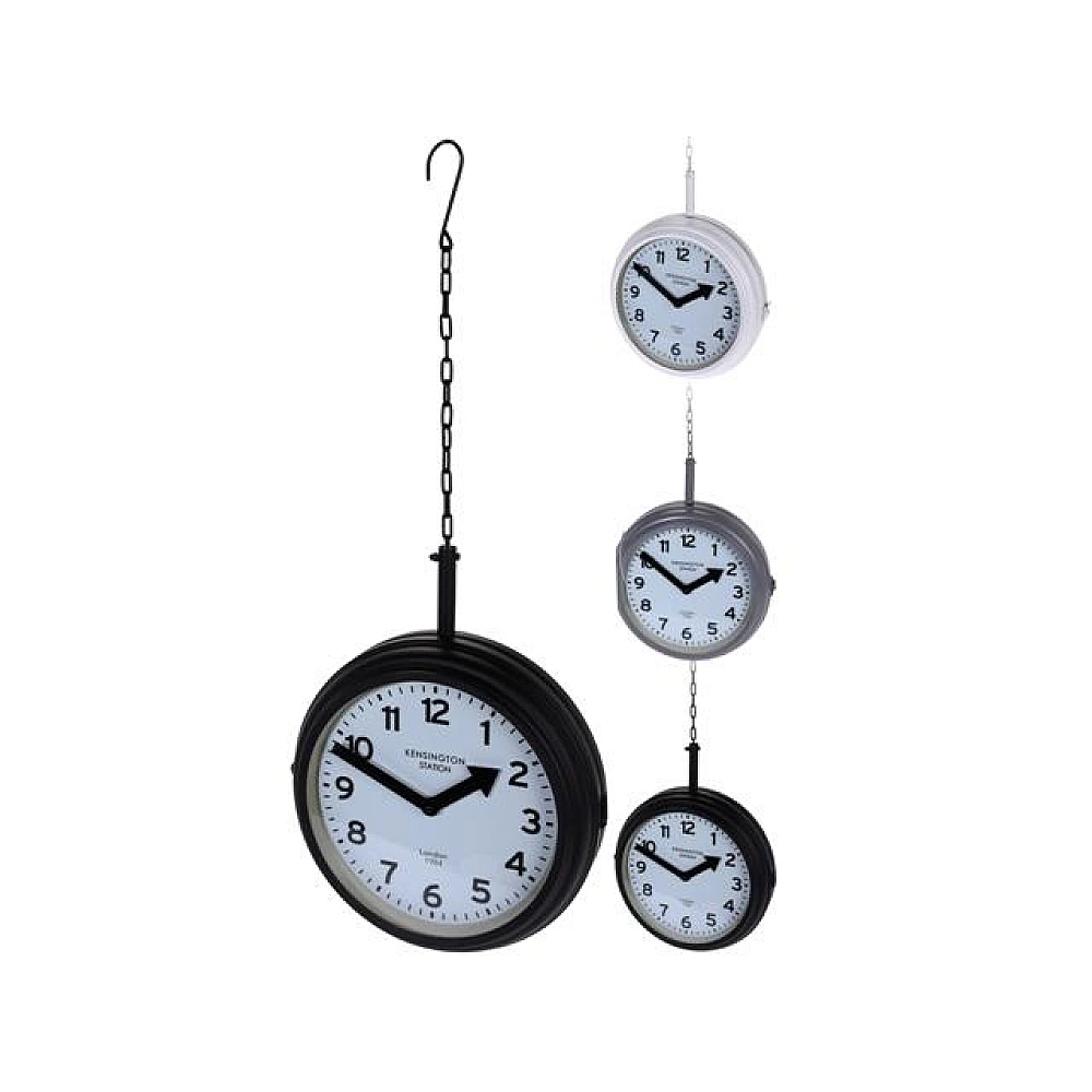 Ceas pe lant bilateral D30cm, H10cm, metal