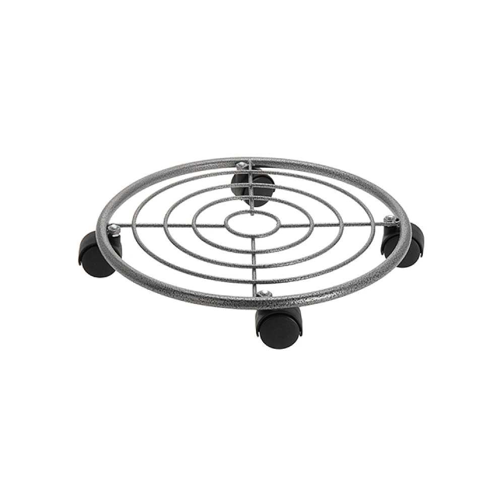 Suport pentru ghiveci D35cm, pe roti, metal, max 15kg