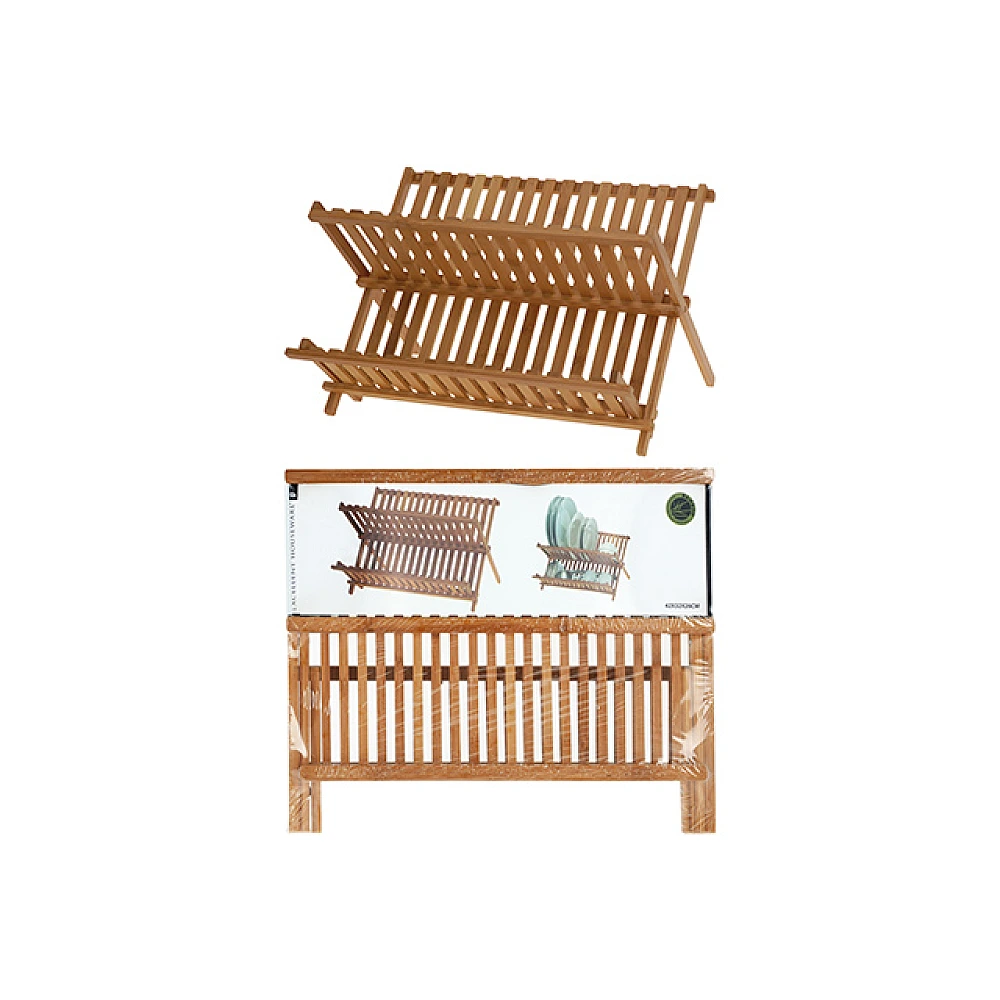 Uscator pentru vesela pliabila EH 42X32X26cm, bambus