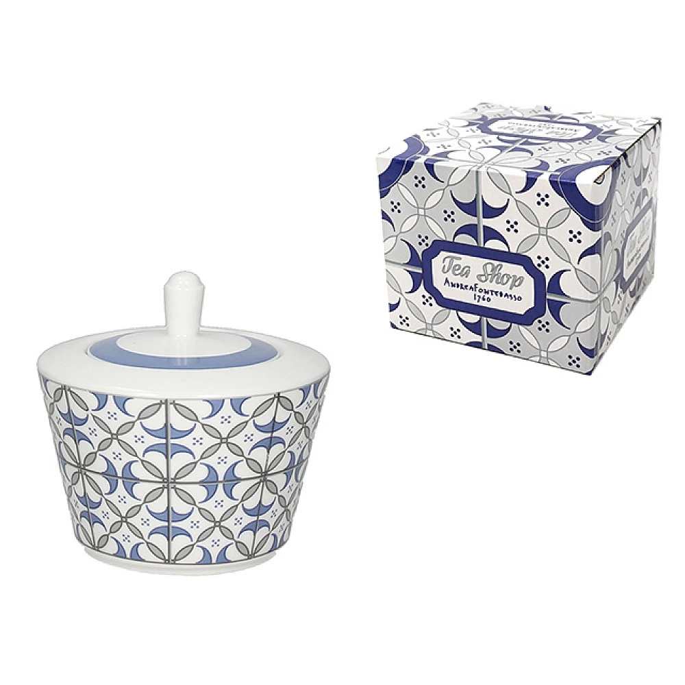 Recipient pentru zahăr cu capac Tognana Time Tea 220ml, portelan