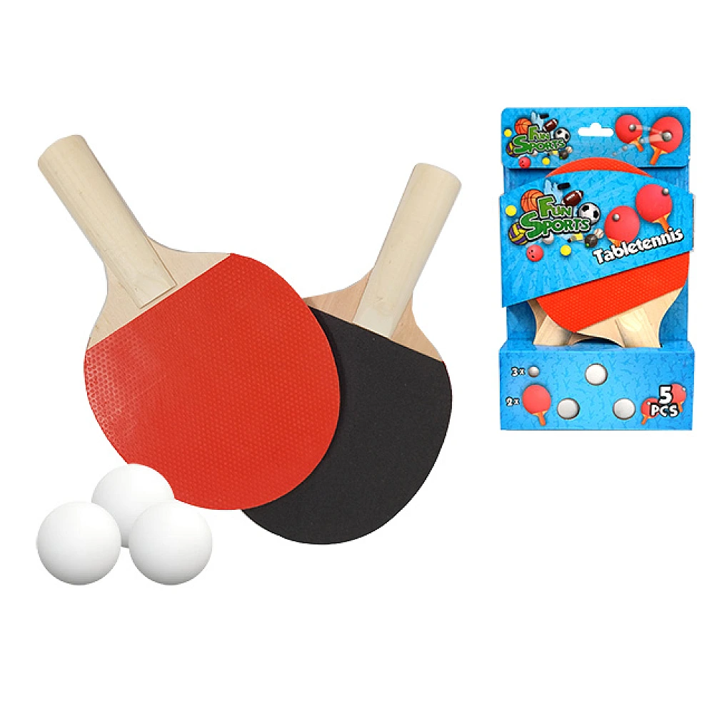 Set pentru tenis de masa: 2palete, 3mingi, blister