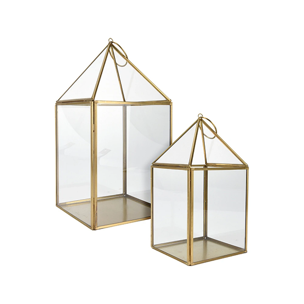 Set 2 sfesnice din sticla 31X16cm/25X12cm