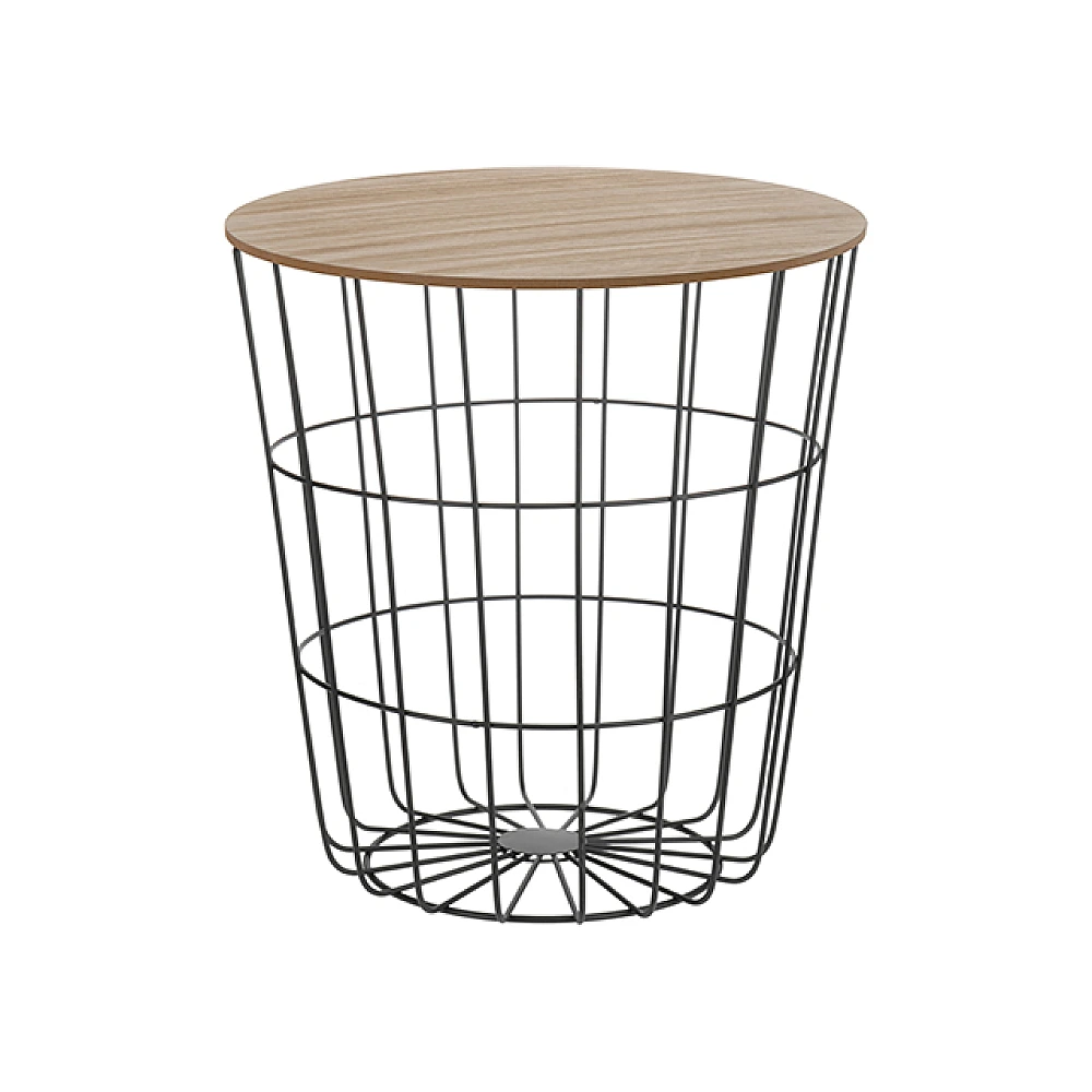 Masa D39cm H41cm metalica cu blat MDF