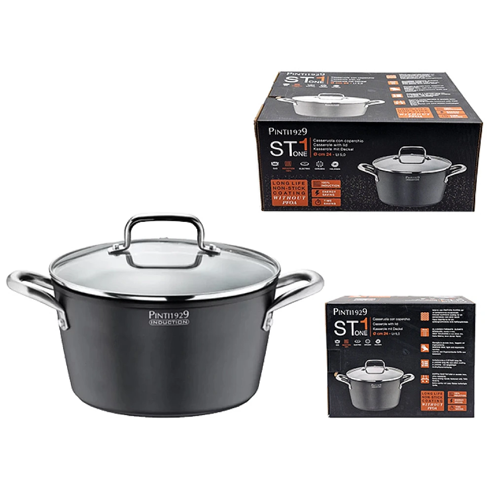 Cratita cu capac Pinti St1 24cm, 5l