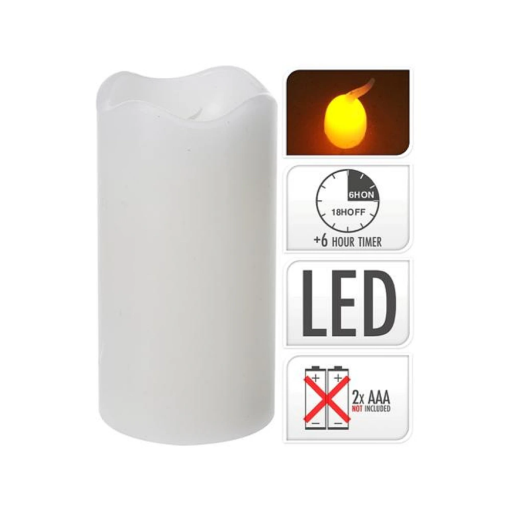 Lumanare LED 13X7cm, cu timer, 