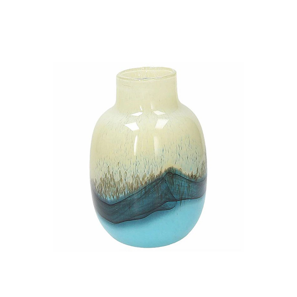 Vaza sticla AF Sonic H20cm, albastra