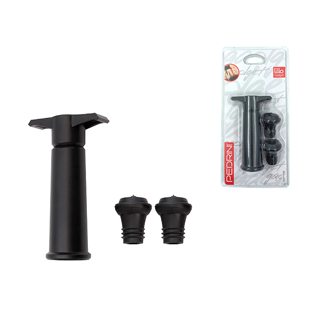 Pompe de vid+2 dopuri pentru vin Elegance