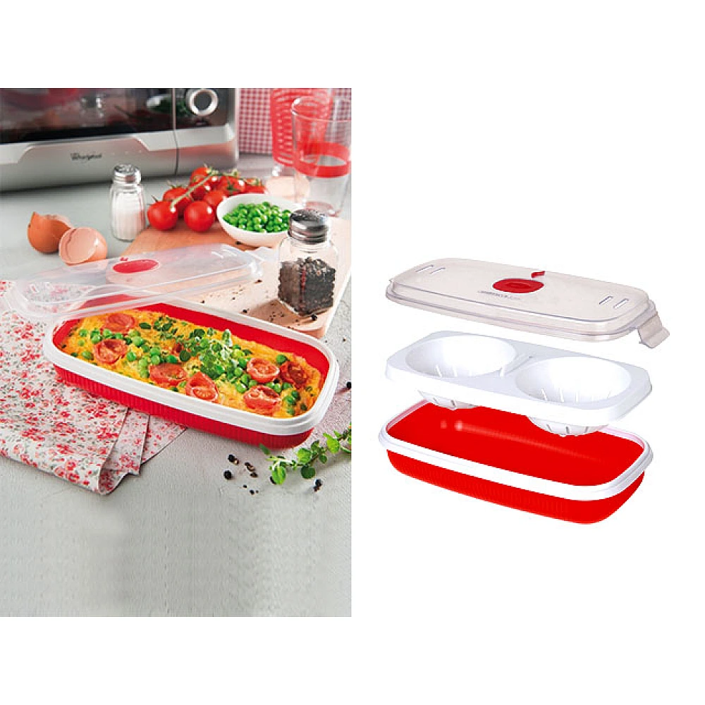 Recipient pentru gatirea cu microunde ou/omlete Snips 0.75l