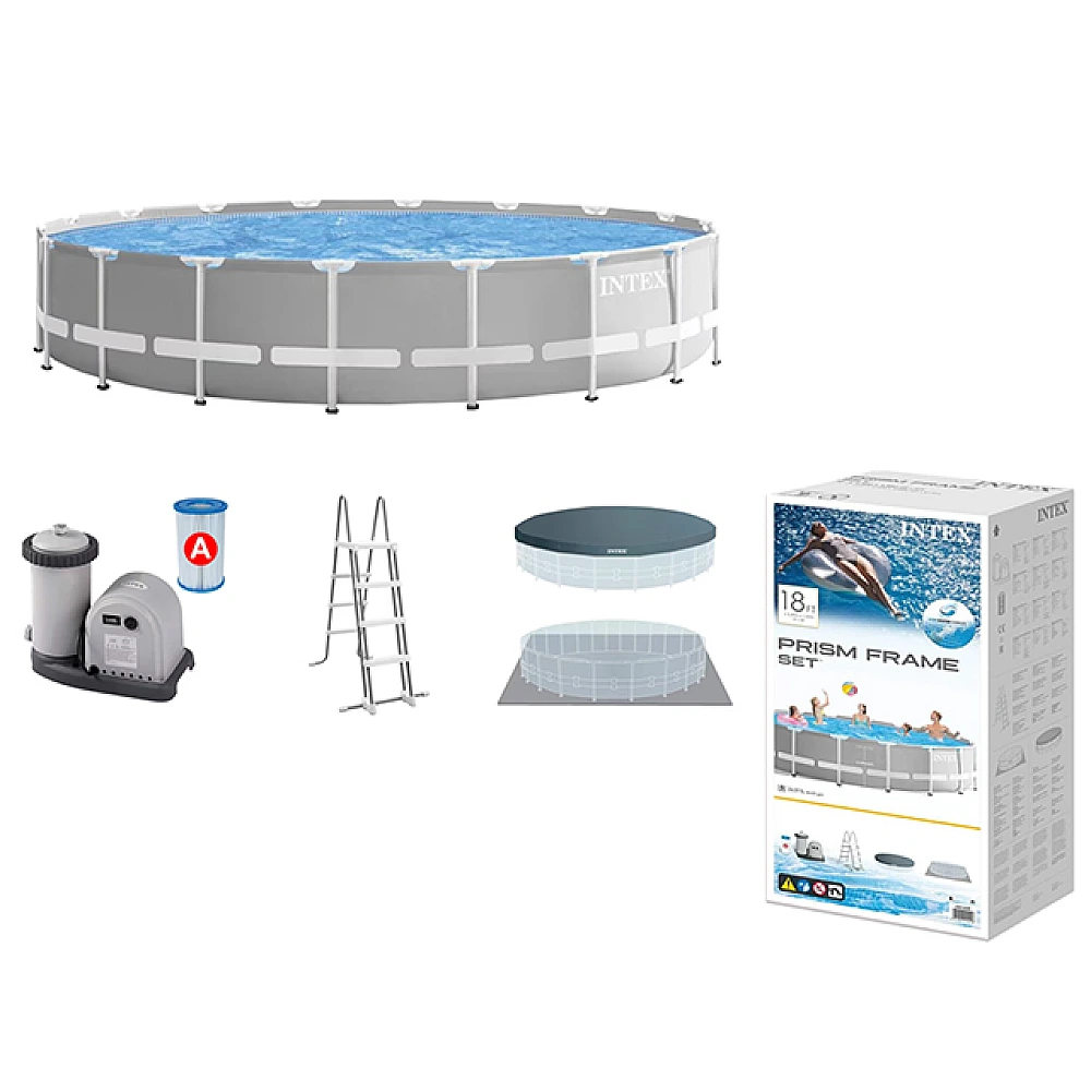 Piscină cu cadru Intex Ultra Frame 549x549x122 cm, 24311 l. cu pompa de filtrare