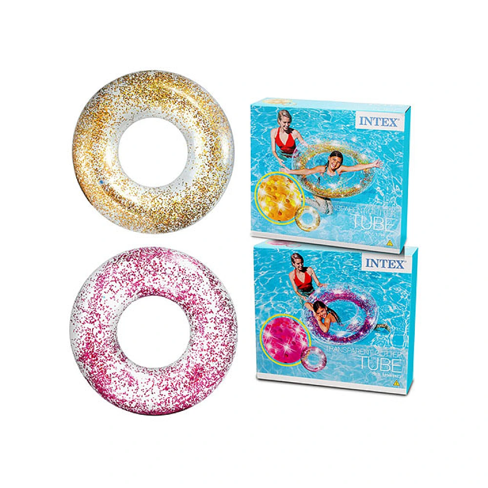 Cerc gonflabil,  cu sclipici, 107х27 cm, până la 100 kg, 9+