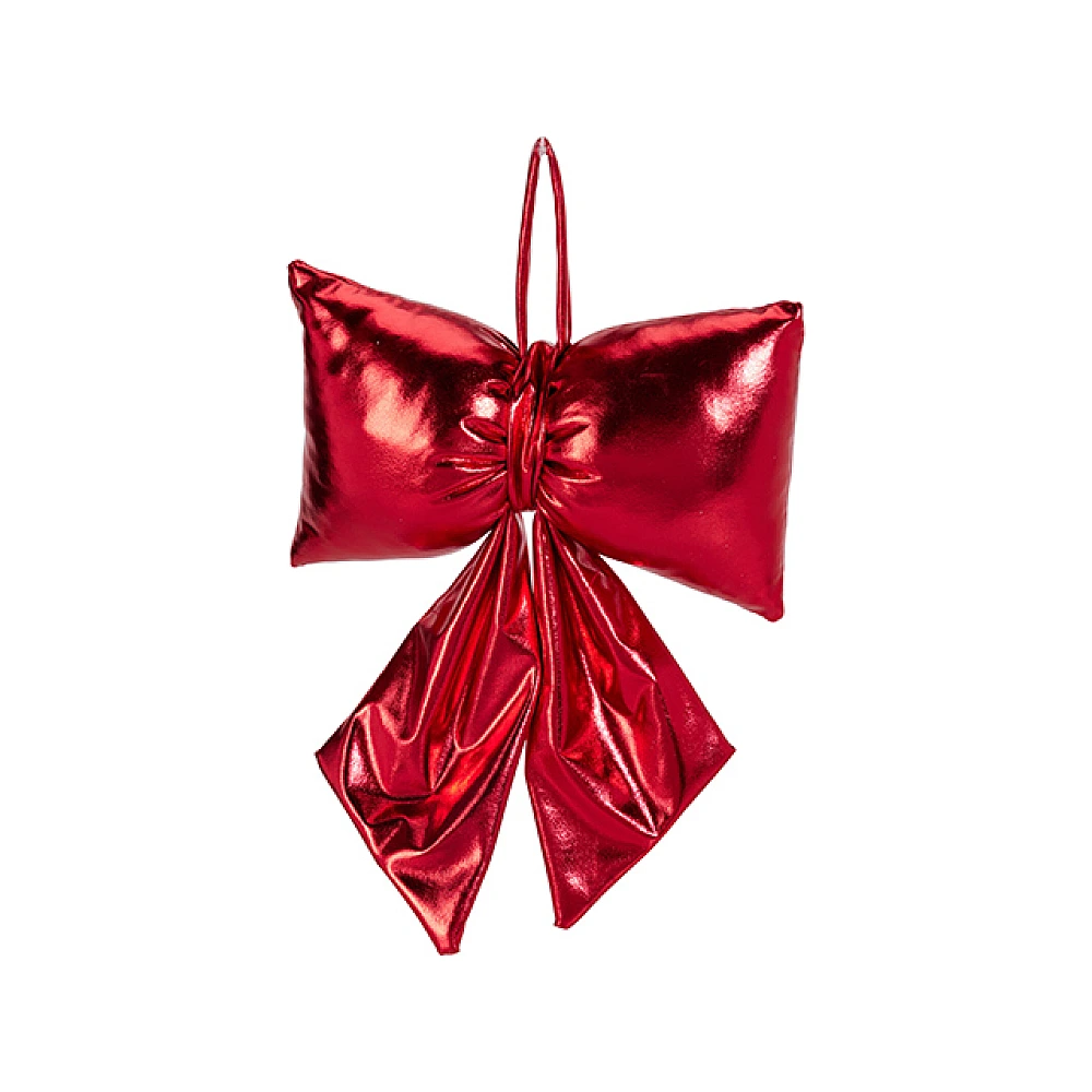 Fundita decorativa 18X13X26 сm, stofa brocart rosie