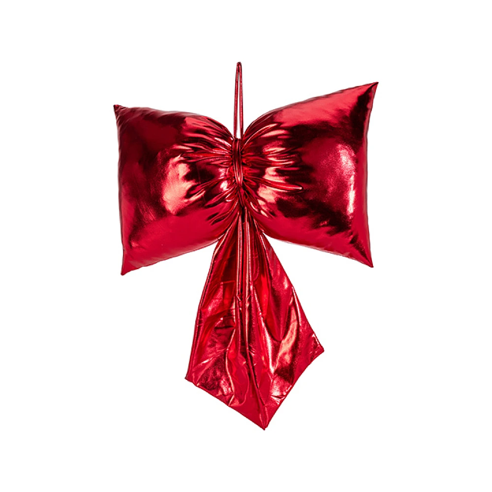 Fundita decorativa 40X30X55 сm, stofa brocart rosie