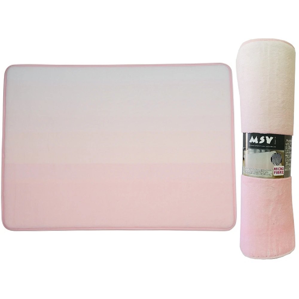 Covoras pentru baie 50X70cm MSV Sugar roz, microfibra