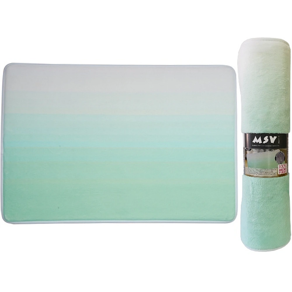 Covoras pentru baie 50X70cm MSV Sugar verde, microfibra