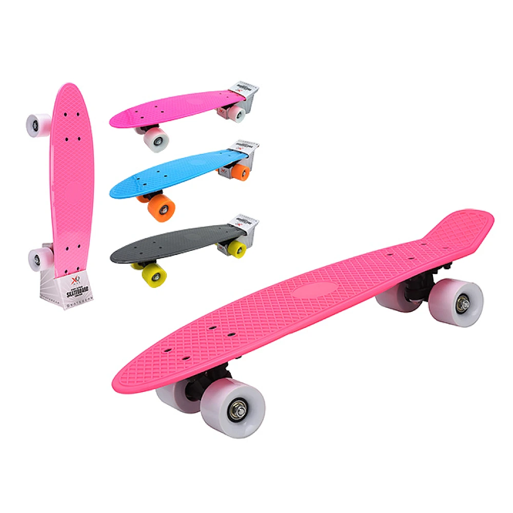 Skateboard XQMAX 58X14X9cm, max 80kg, in stil racing, roz