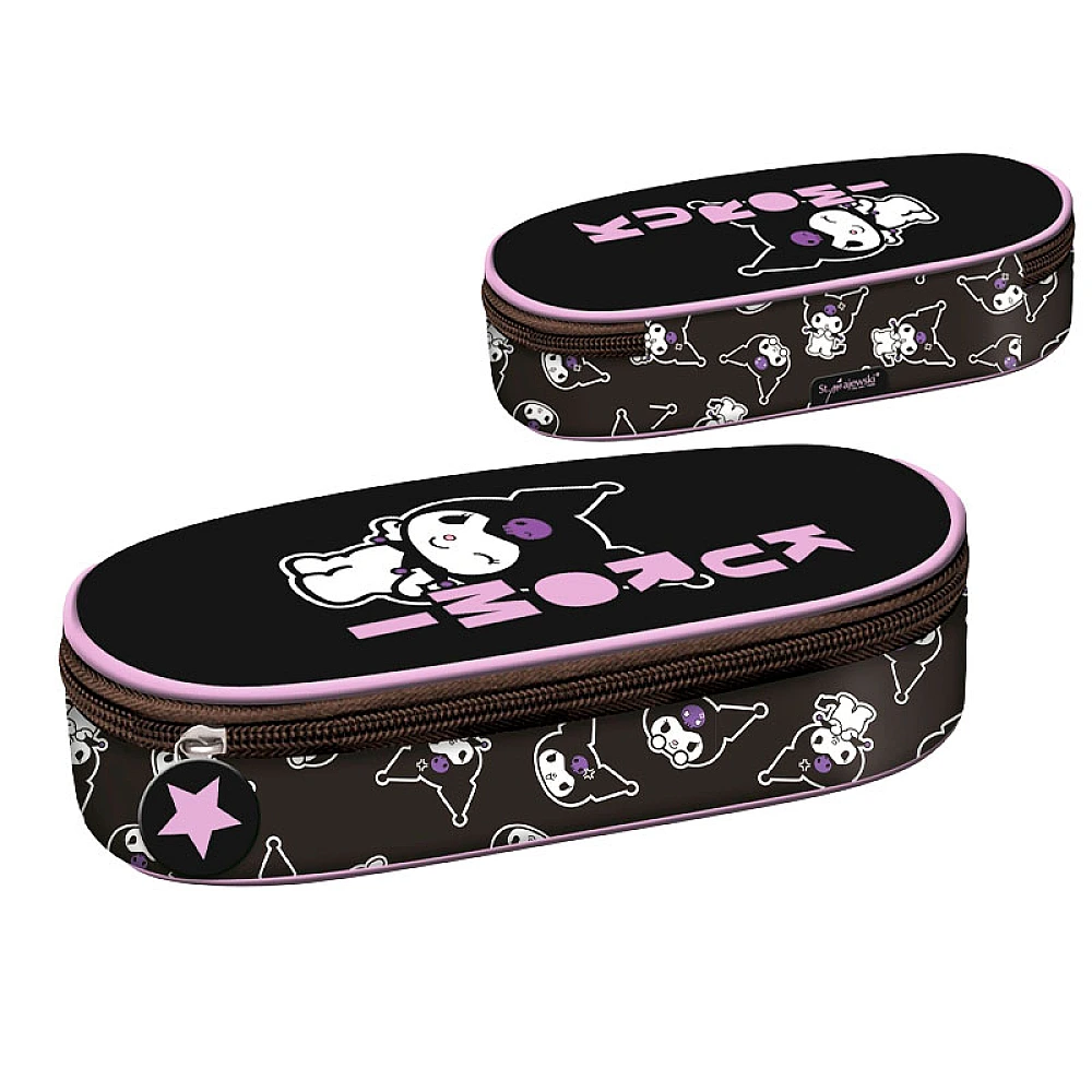 Penar 23X9.5X6 cm Bambino Kuromi Black, textil