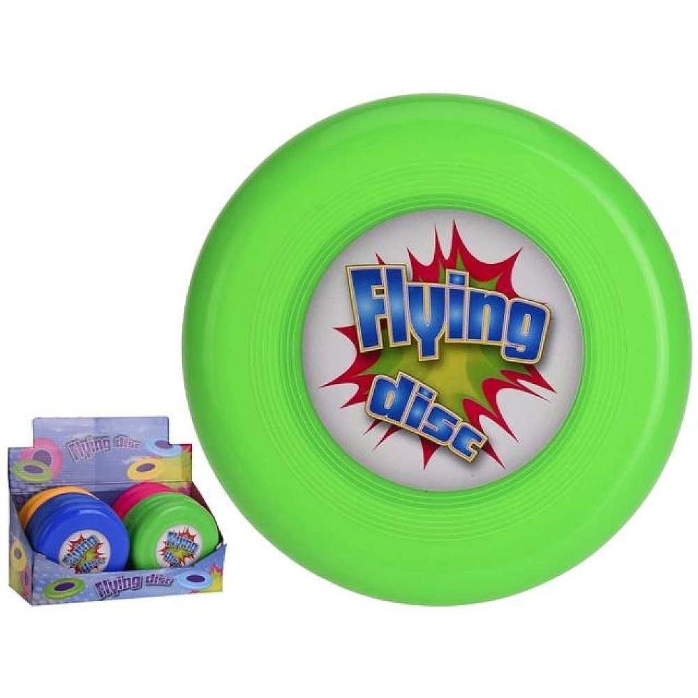 Disc zburator Frisbee 15cm, desen, diverse culori