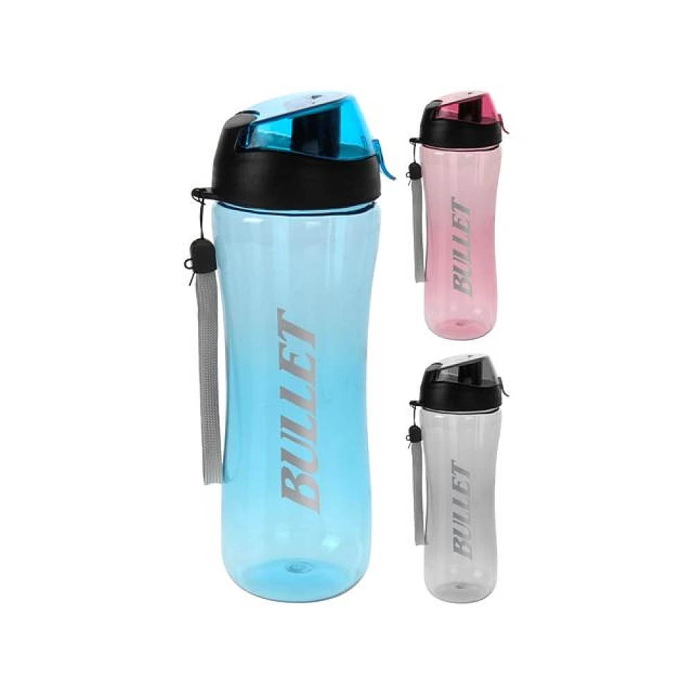 Sticla pentru apa 0.7l, cu dozator, plastic, 3 culori