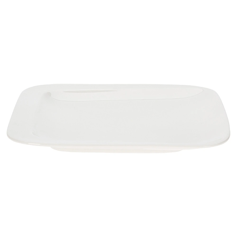 Platou din portelan 21X21cm EH, alb