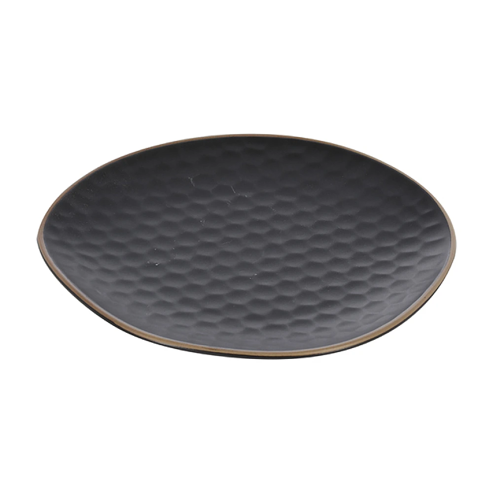 Farfurie de desert 19.5cm Unglazed Rim, ceramica