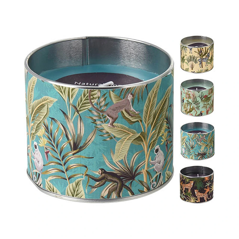 Lumanare aromatizata in borcan metalic 9Х8cm, 4 arome
