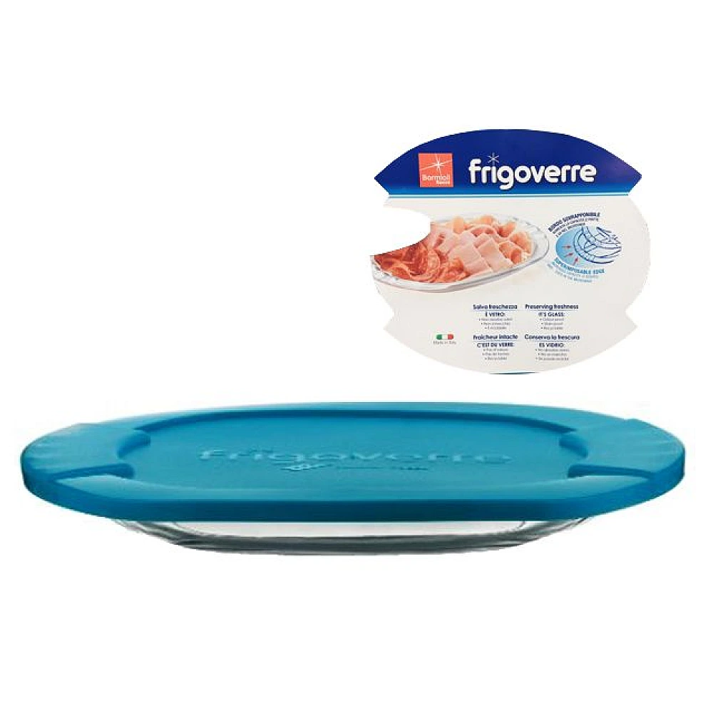 Farfuriei cu capac Bormioli RoccoFrigiverre 27X20 cm, sticla/plastic, ovala
