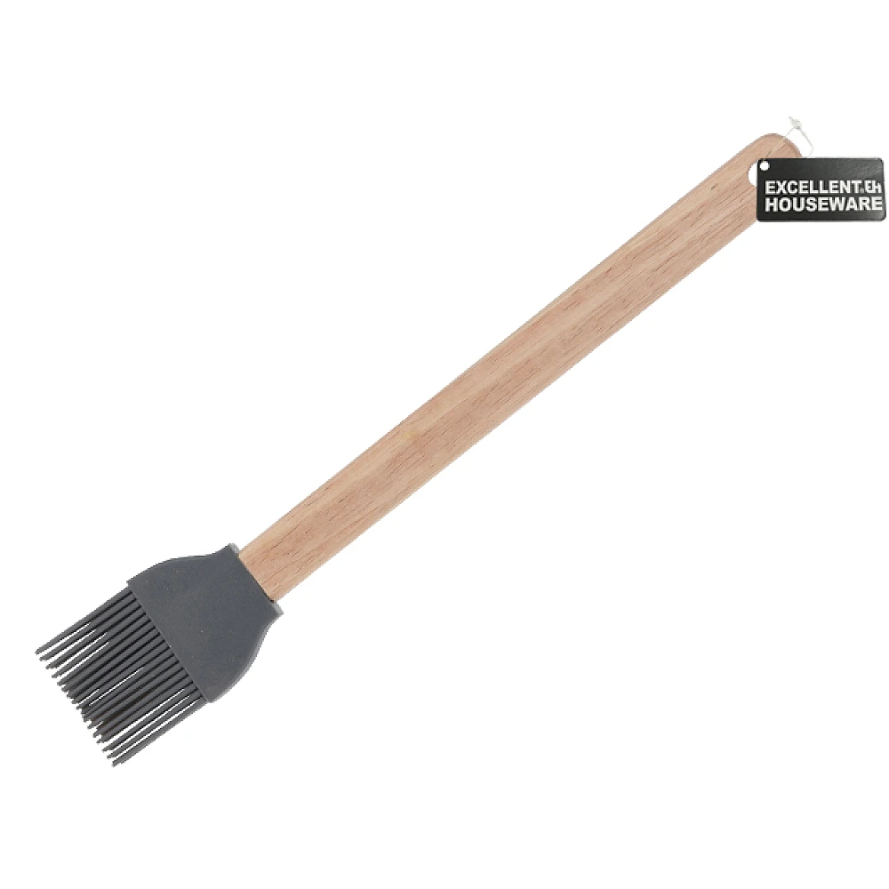 Perie pentru patiserie EH 26/28cm din silicon, maner lemn