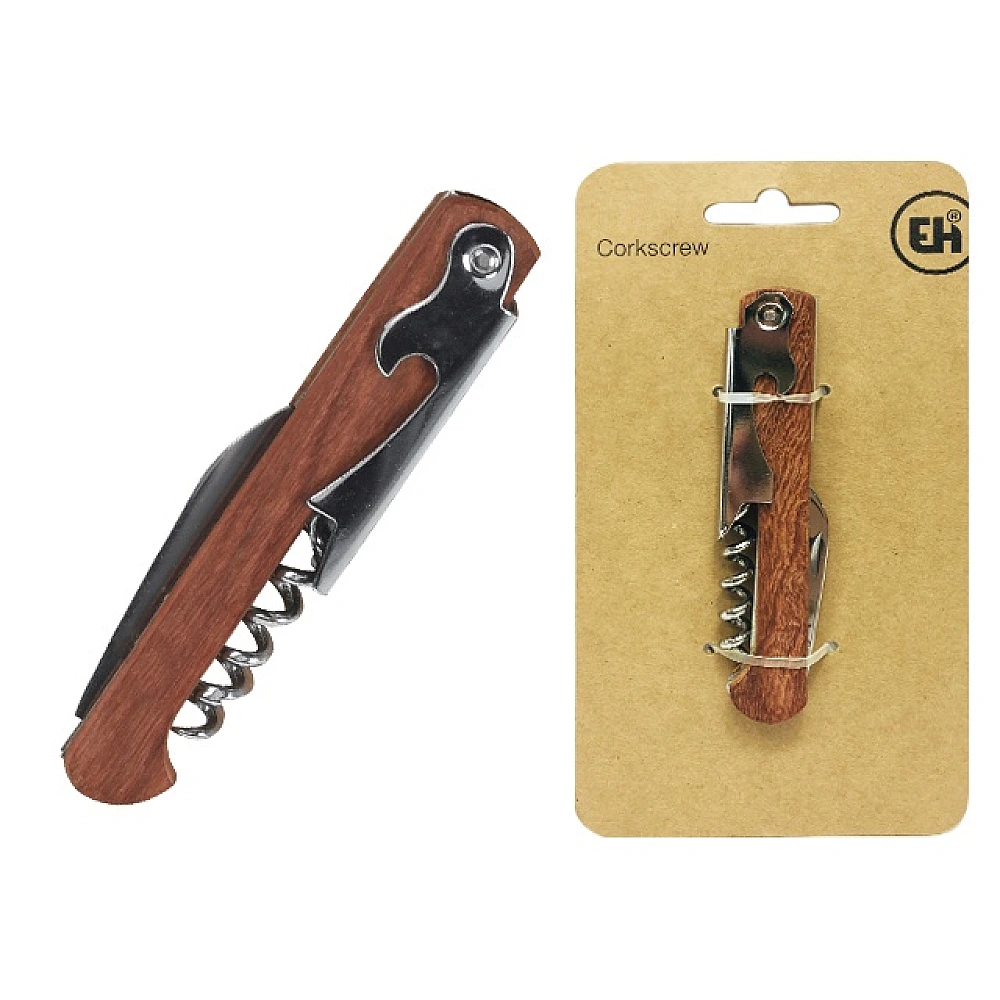 Tirbuson pentru chelneri EH 11cm, maner din lemn